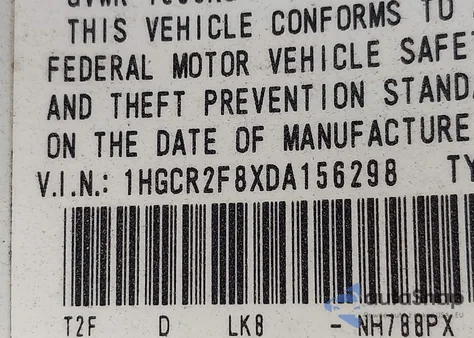 2013 Honda Accord Ex-L z USA, uszkodzony, nr VIN 1HGCR2F8XDA156298